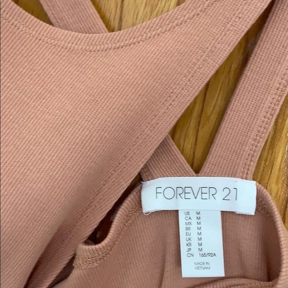 Forever 21 // NWOT bodycon dress dusty pink - Picture 3 of 6
